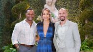 Damian (Jermaine Rivers), Lily (Christel Khalil), and Devon (Bryton James) were in danger but they looked great on The Young and the Restless | Image: JPI
